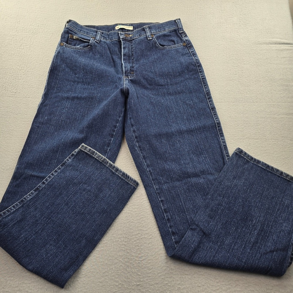 Lee Relaxed At The Waist Straight Leg Jeans Womens 10 Blue Denim Workwear Grunge